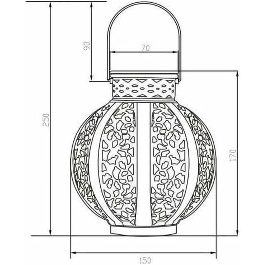 Solcellelampe Galix Beige #4