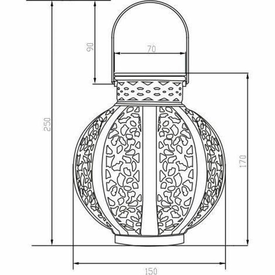 Solcellelampe Galix Beige #2