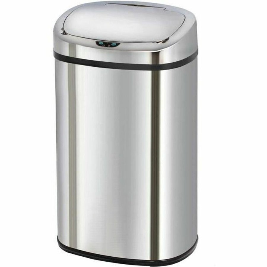 Skraldespand Kitchen Move Majestic Automatisk Sort Rustfrit stl ABS 68 L #1