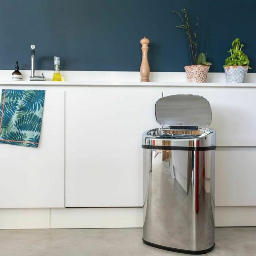 Skraldespand Kitchen Move Majestic Automatisk Sort Rustfrit stl ABS 68 L #13