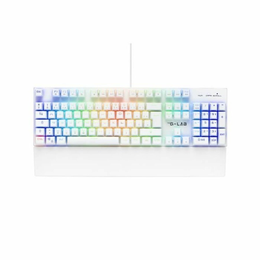 Mekanisk tastatur The G-Lab KEYZ RUBIDIUM Hvid Azerty Fransk #1