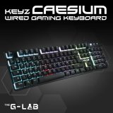 Trdlst tastatur The G-Lab KEYZ-CAESIUMT-W/SP Sort #1