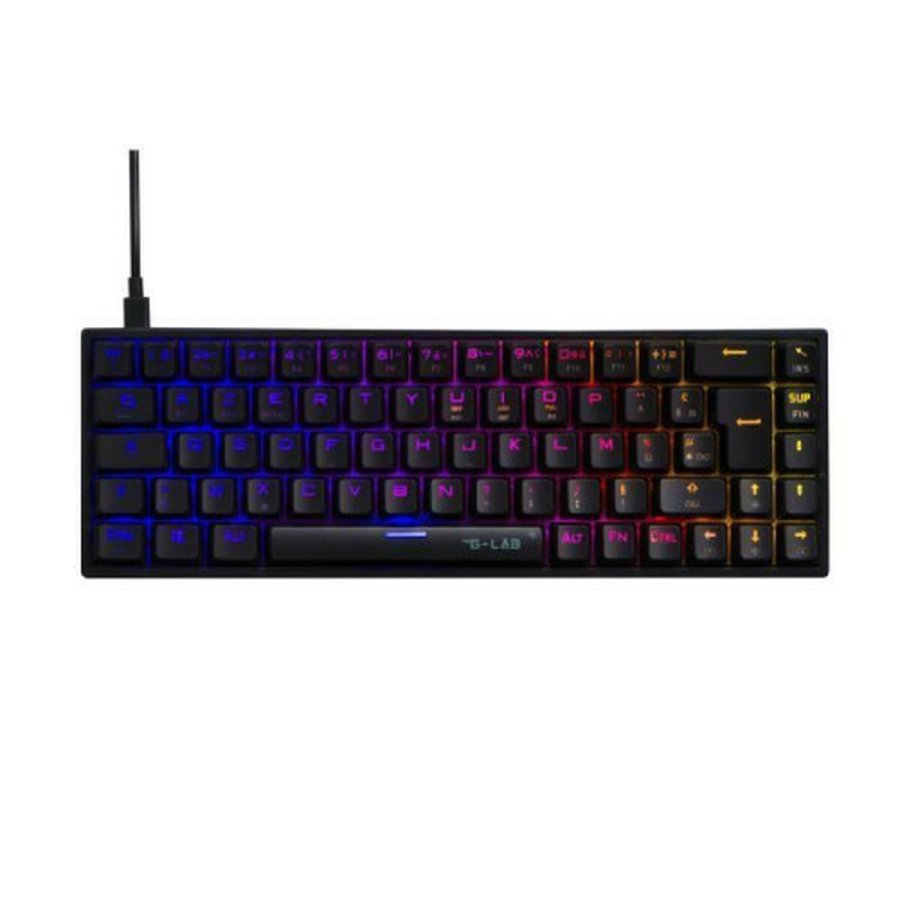 Tastatur The G-Lab KEYZ-TITAN-W-WL/SP Sort #1