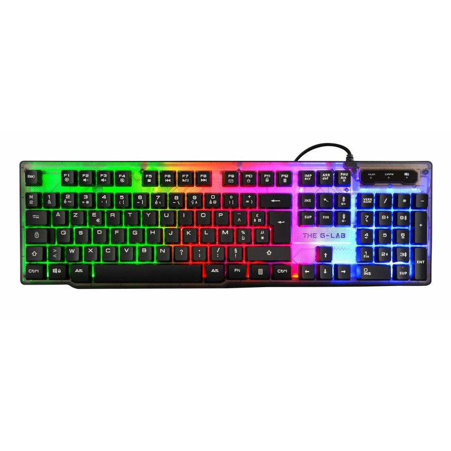 Tastatur The G-Lab Keyz Neon Sort Spansk qwerty QWERTY #2