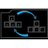 Tastatur The G-Lab Keyz Neon Sort Spansk qwerty QWERTY #3