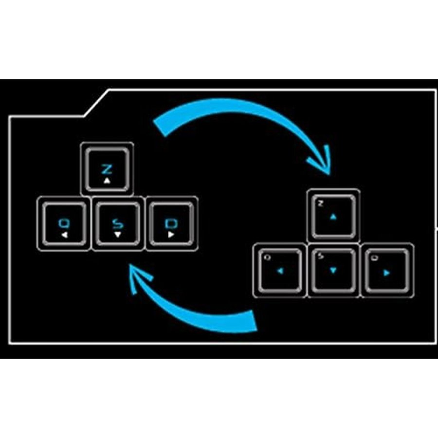 Tastatur The G-Lab Keyz Neon Sort Spansk qwerty QWERTY #3
