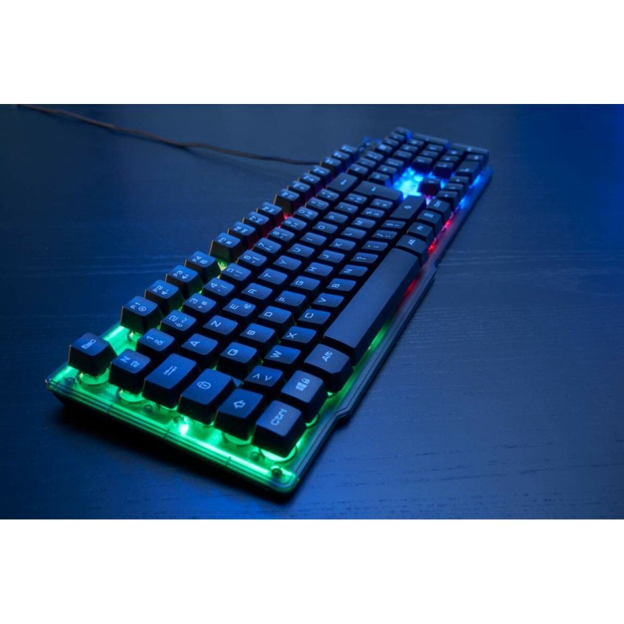 Tastatur The G-Lab Keyz Neon Sort Spansk qwerty QWERTY #4