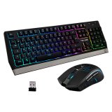Tastatur og trdls mus The G-Lab WIRELESS GAMING Sort Spansk qwerty #1