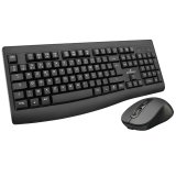 Tastatur og mus Bluestork Clavier Souris Sans Fil Sort #2