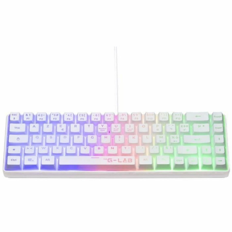 Bluetooth-tastatur The G-Lab Azerty Fransk Hvid #1