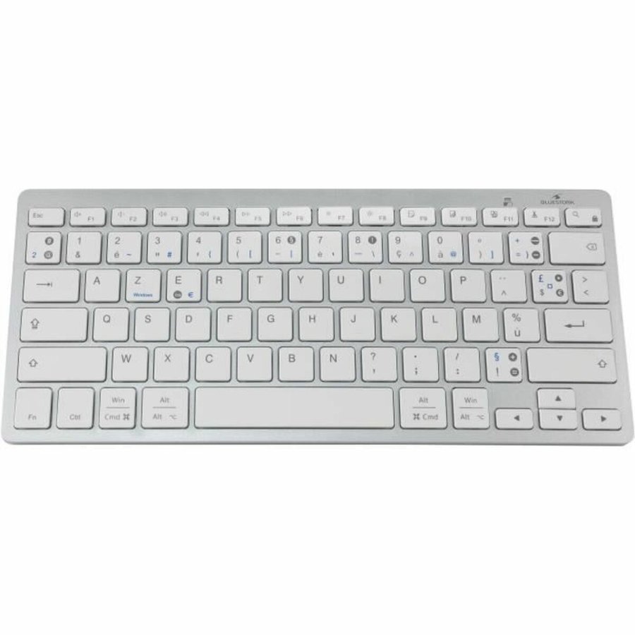Bluetooth-tastatur Bluestork KB-MINI-PC-MAC/FR Azerty Fransk Hvid #1
