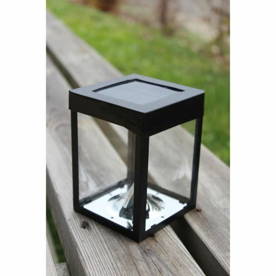 LED-lanterne Sort Krystal ABS 12 x 12 x 18 cm #3