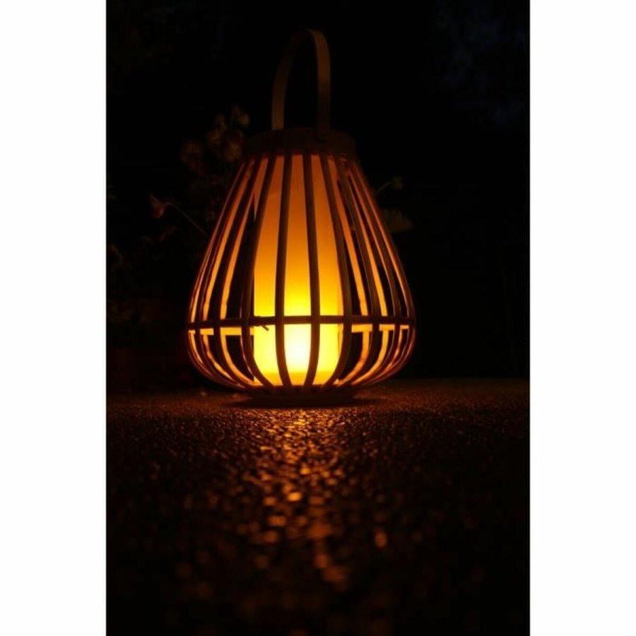 Solcellelampe Beige Flammeeffekt #2
