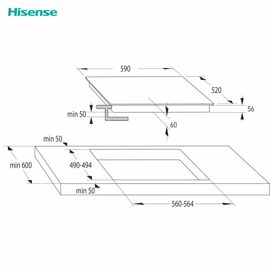 Induktionsplade Hisense #1