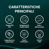 Mikroblgeovnen med Grill Hisense H23MOBS5HG4 Sort 800 W 23 L #4