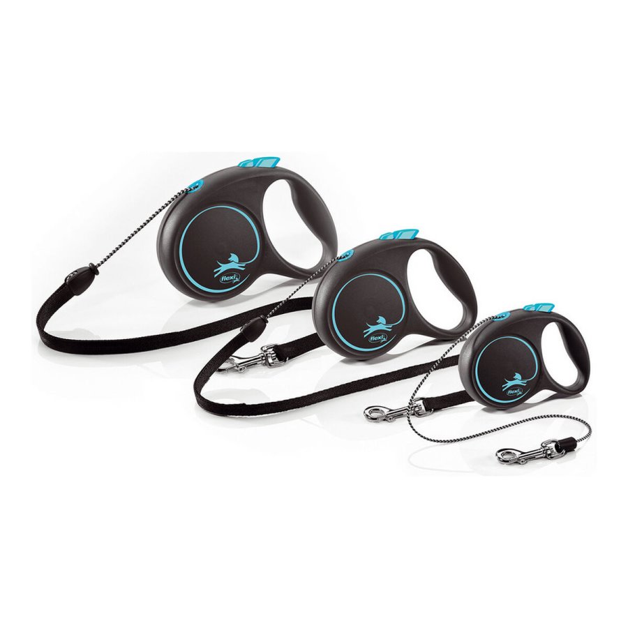 Hundebly Flexi BLACK DESIGN 5 m Pink Strrelse S #2