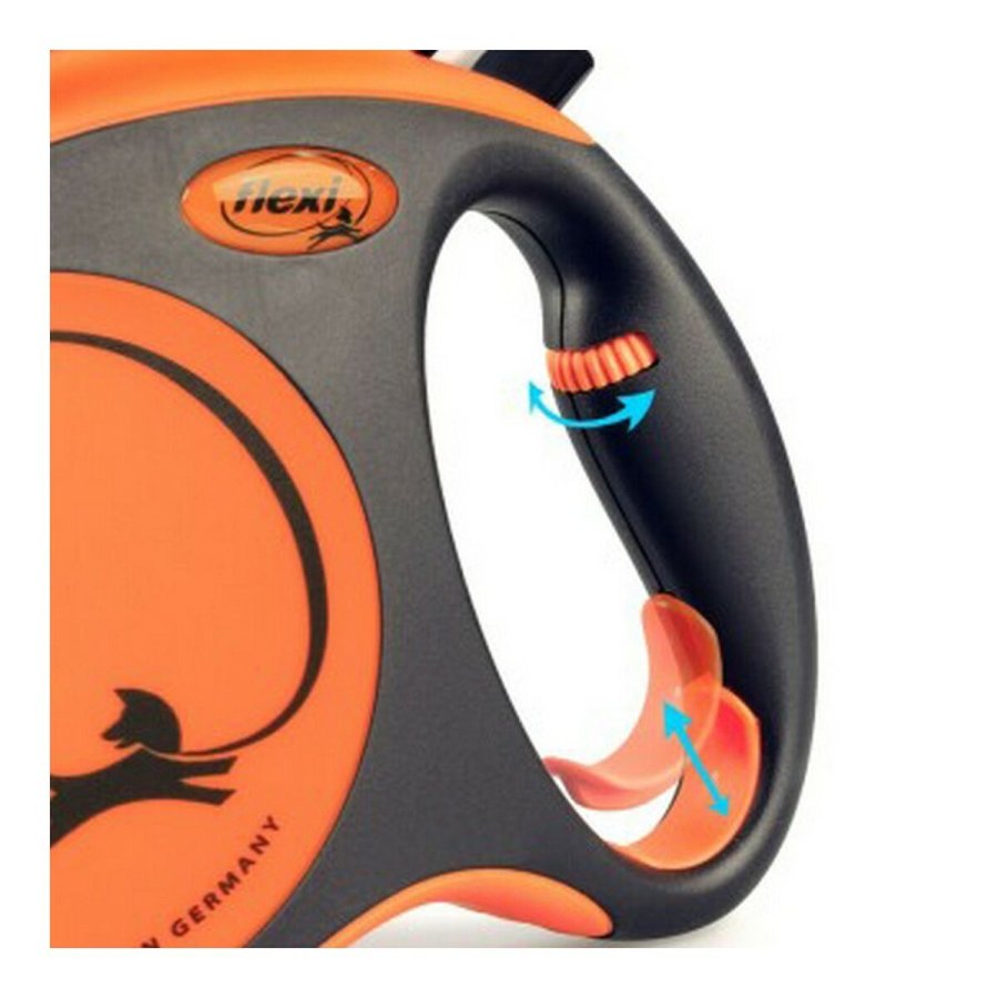 Hundebly Flexi XTREME 5 m Orange Strrelse S #3