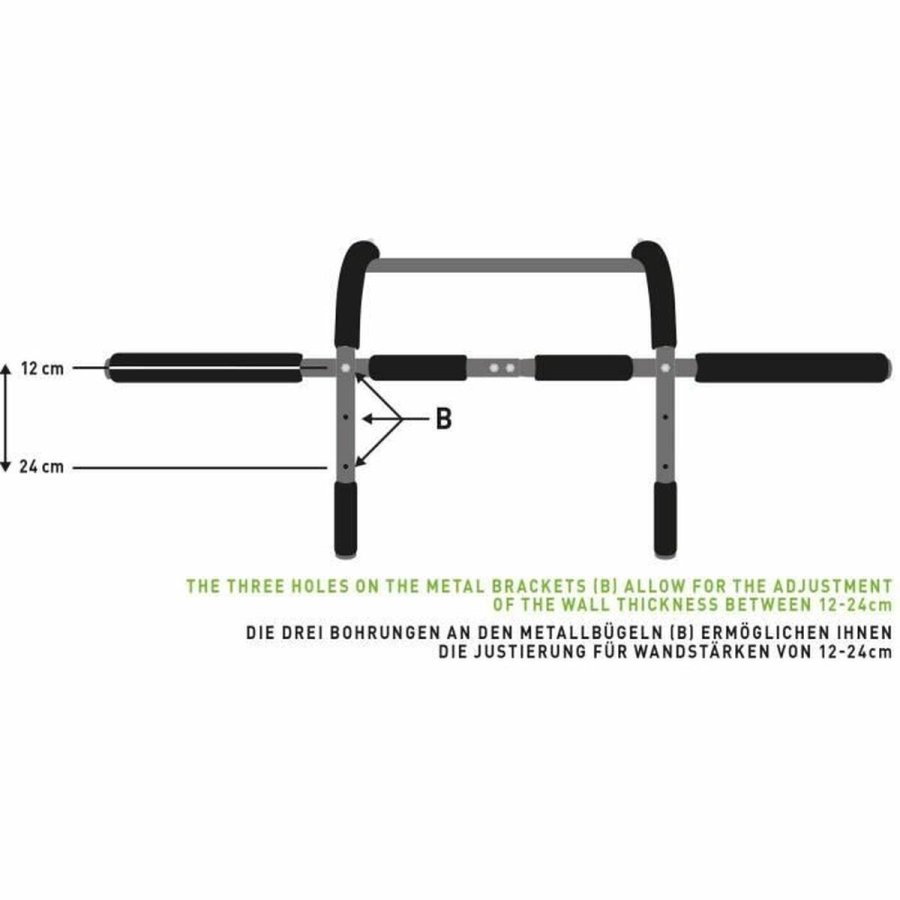 Pull-up Bar Schildkrt Sort Metal Stl Jern ABS TPE Foam EVA #4