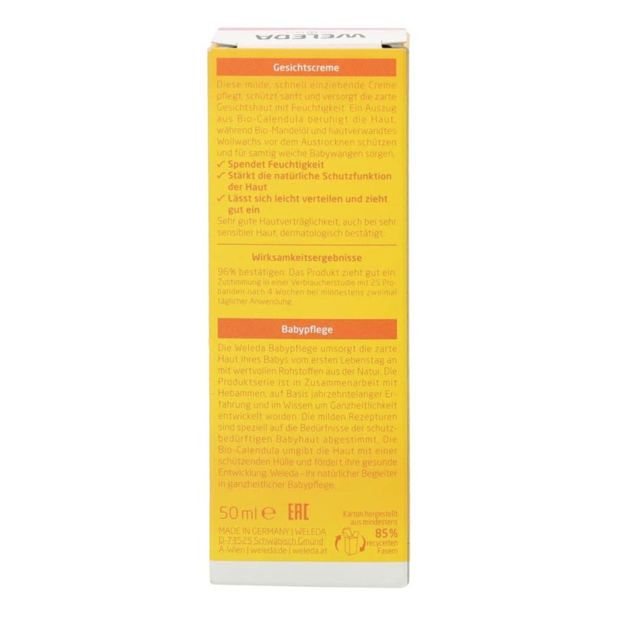 Fugtgivende ansigtscreme til babyer Weleda Baby Calendula 50 ml #4