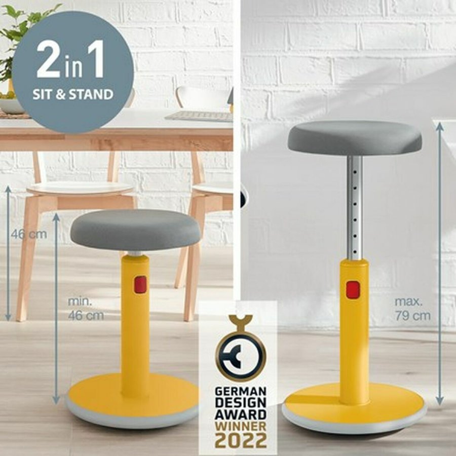 Ergonomisk skammel Leitz Ergo Cosy Active Gul Plastik #11
