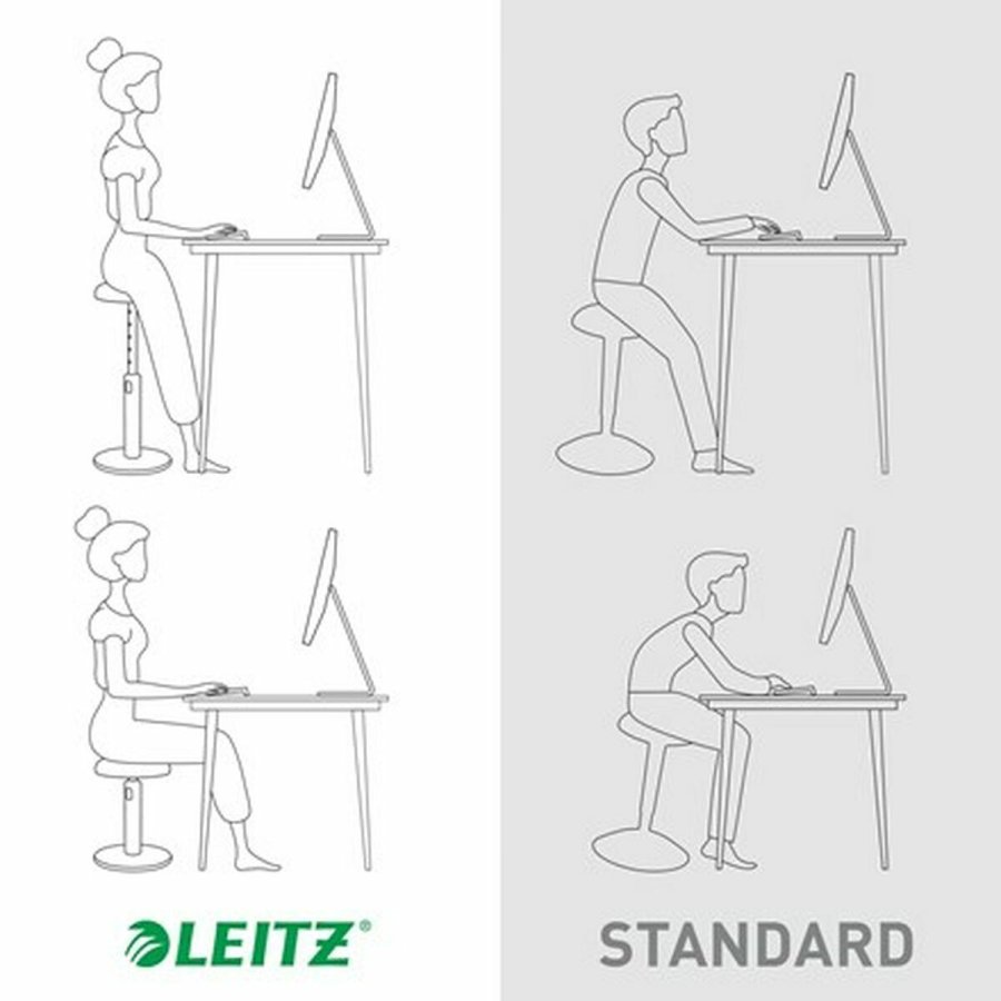 Ergonomisk skammel Leitz Ergo Cosy Active Gul Plastik #31
