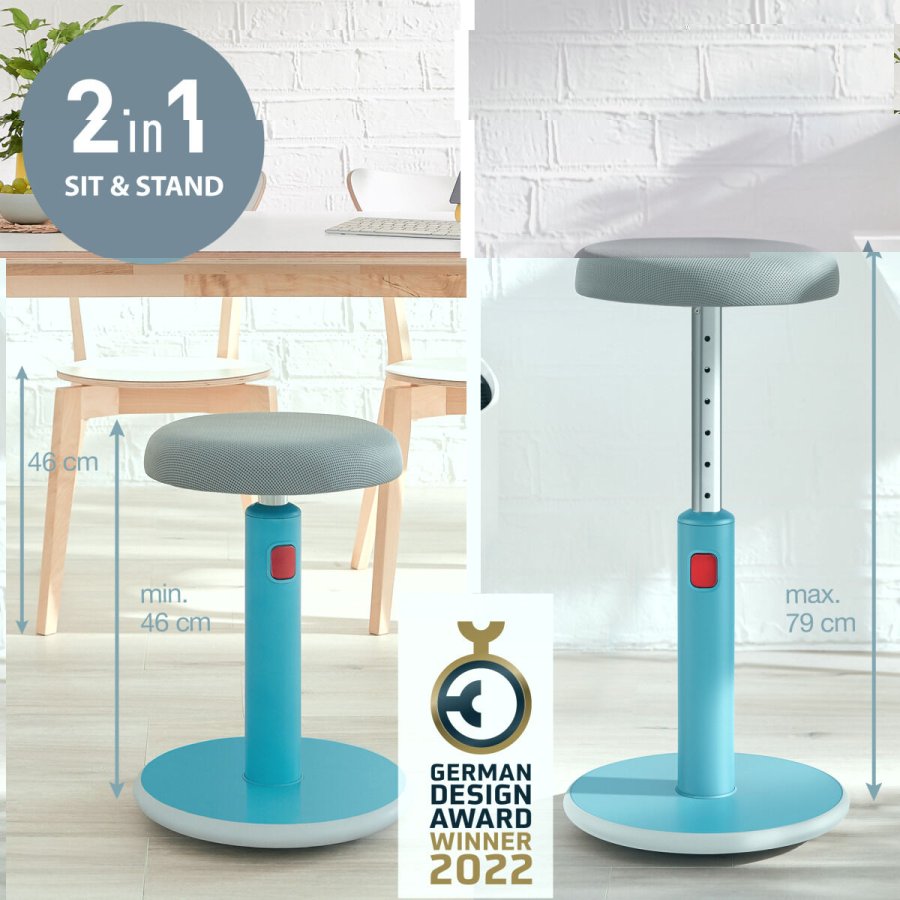 Ergonomisk skammel Leitz Ergo Cosy Active Bl Plastik #11