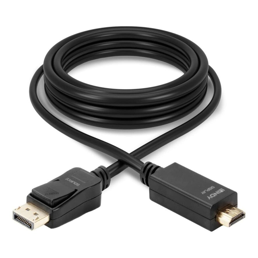 DisplayPort til HDMI-adapter LINDY 36923 Sort #1
