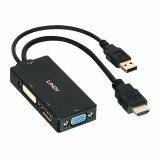 HDMI til DisplayPort-adapter LINDY 38182 Sort #1