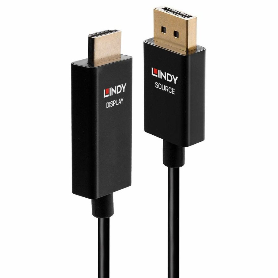 DisplayPort til HDMI kabel LINDY 40925 Sort 1 m #1