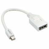 Mini DisplayPort til DisplayPort-adapter LINDY 41021 Hvid #1