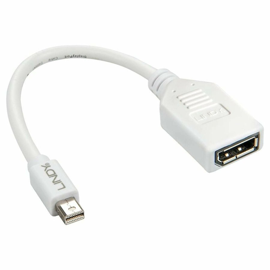 Mini DisplayPort til DisplayPort-adapter LINDY 41021 Hvid #1