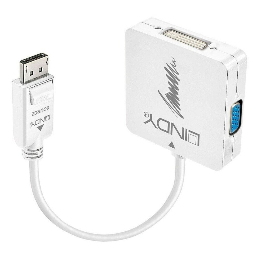 HDMI til DVI-adapter LINDY 41028 Hvid #1