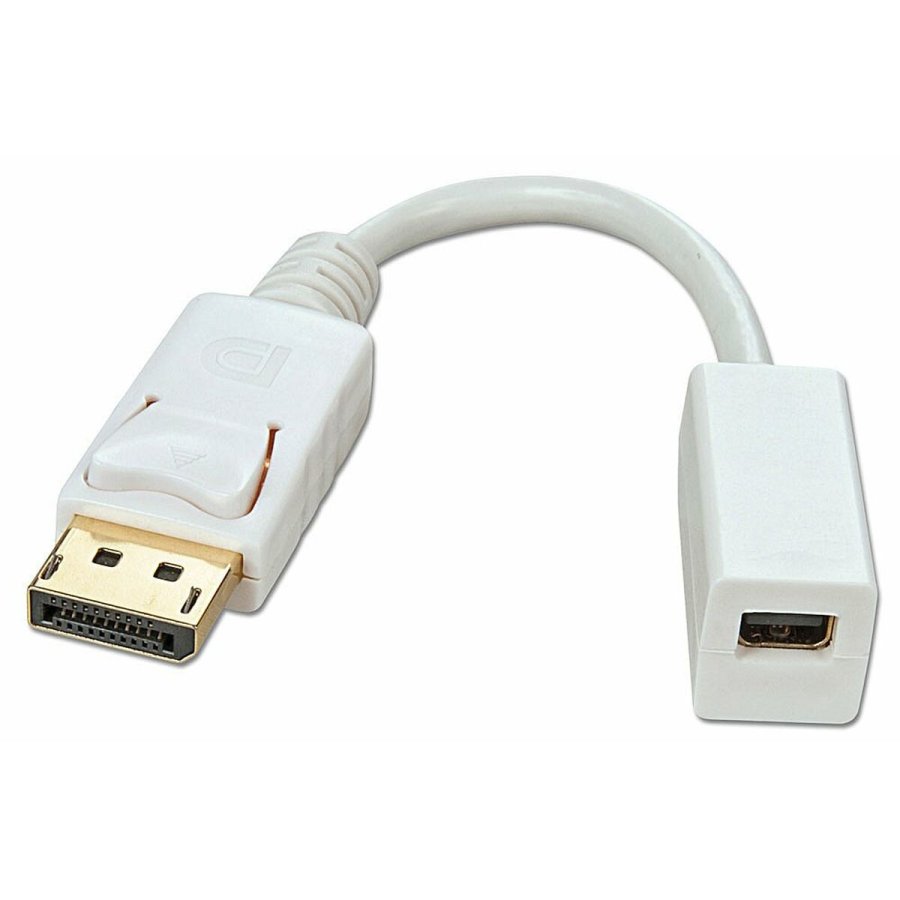 Mini DisplayPort til DisplayPort-adapter LINDY 41060 Hvid #1