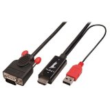 HDMI til VGA LINDY Sort 2 m #1