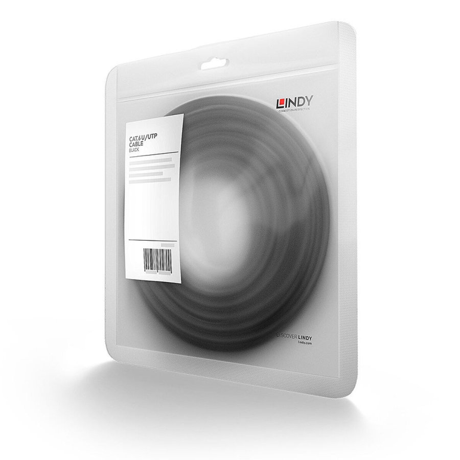 UTP kategori 6 stift netvrkskabel LINDY 48078 2 m Rd Sort 1 enheder #3