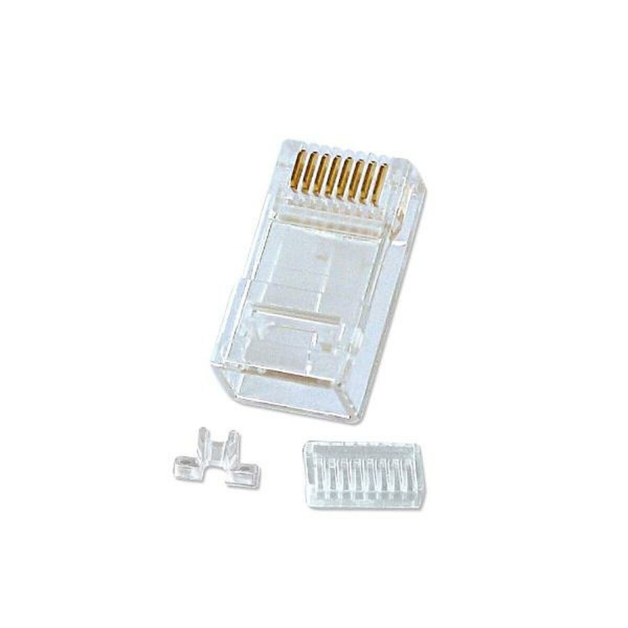 RJ45-stik LINDY 62430 Hvid #1