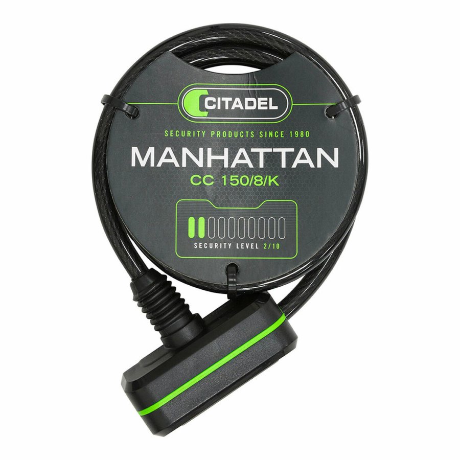 Kabel med hngels Citadel Manhattan cc 150/8/k Sort 150 cm #1