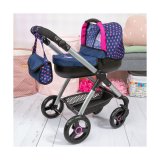 Lille Barnevogn til Dukker Reig Stule Pram Marinebl 63 cm #4