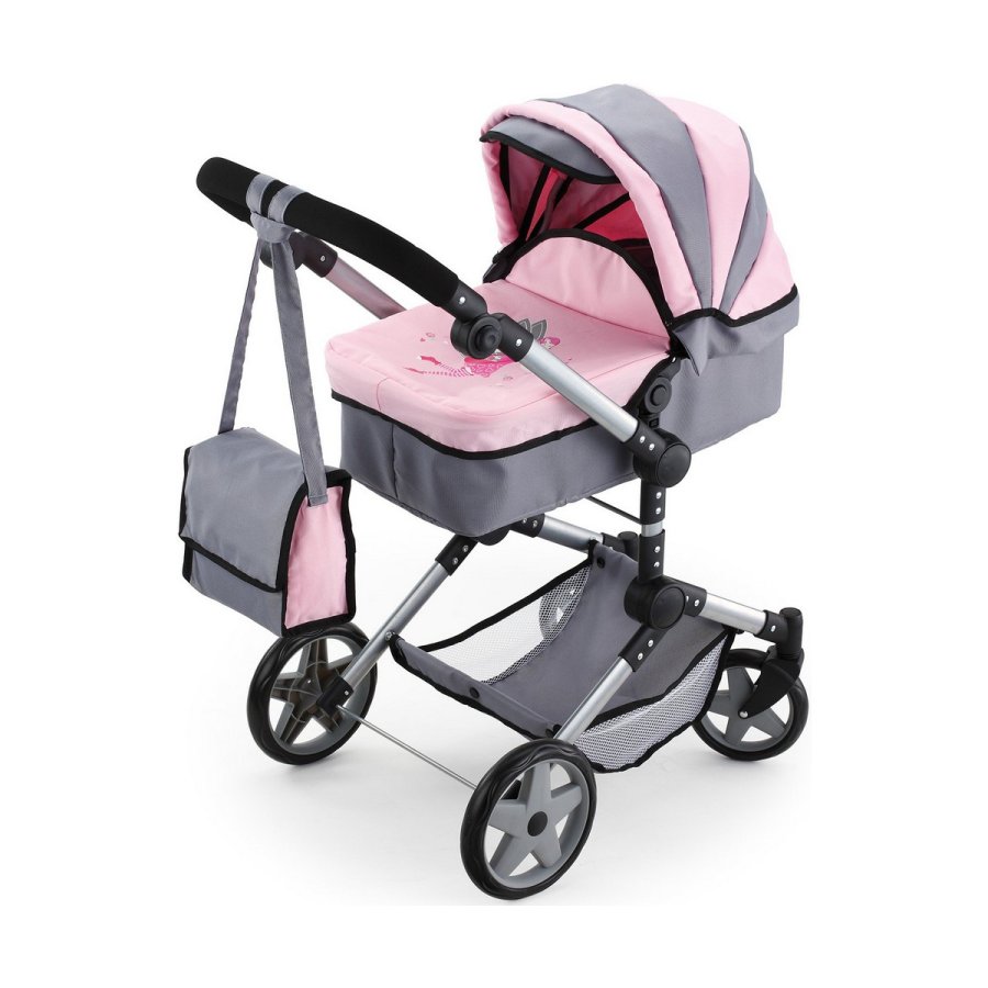 Lille Barnevogn til Dukker Reig Pram Neo Pro Gr 57 cm #7