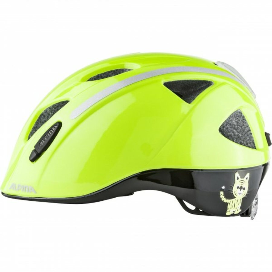 Cykelhjelm til brn Alpina XIMO FLASH Gul Sort 49-54 cm #3