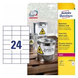 Selvklbende etiketter Avery 20 Ark Hvid 70 x 37 mm #2