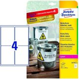 Printer labels Avery L4774-8 Hvid #1