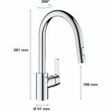 Hane med blandingsbatteri Grohe 31484001 #4