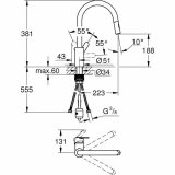 Hane med blandingsbatteri Grohe 31484001 #5