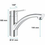 Hane med blandingsbatteri Grohe 30358000 #5