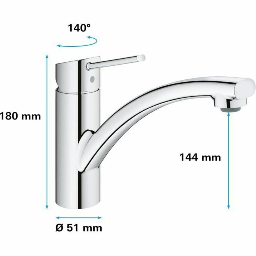 Hane med blandingsbatteri Grohe 30358000 #5