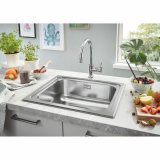 Hane med blandingsbatteri Grohe 31719SD0 Rustfrit stl Rektangulr #2