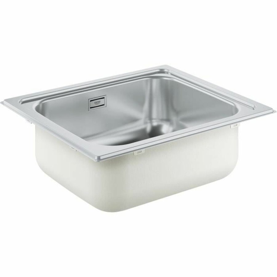Hane med blandingsbatteri Grohe 31719SD0 Rustfrit stl Rektangulr #3