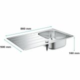 Vask med et rum Grohe 31552SD1 Gr #5