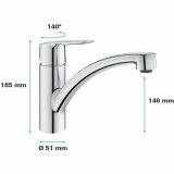 Hane med blandingsbatteri Grohe 31138002 #5
